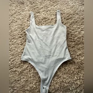 Silky thong bodysuit
